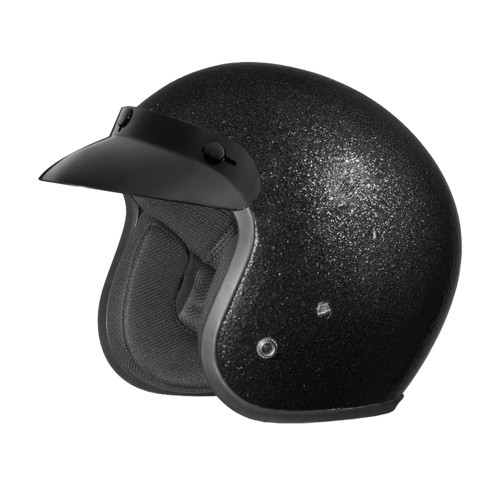 D.O.T. Daytona Cruiser- Black Metal Flake CRUISER - METAL FLAKE Daytona Helmets