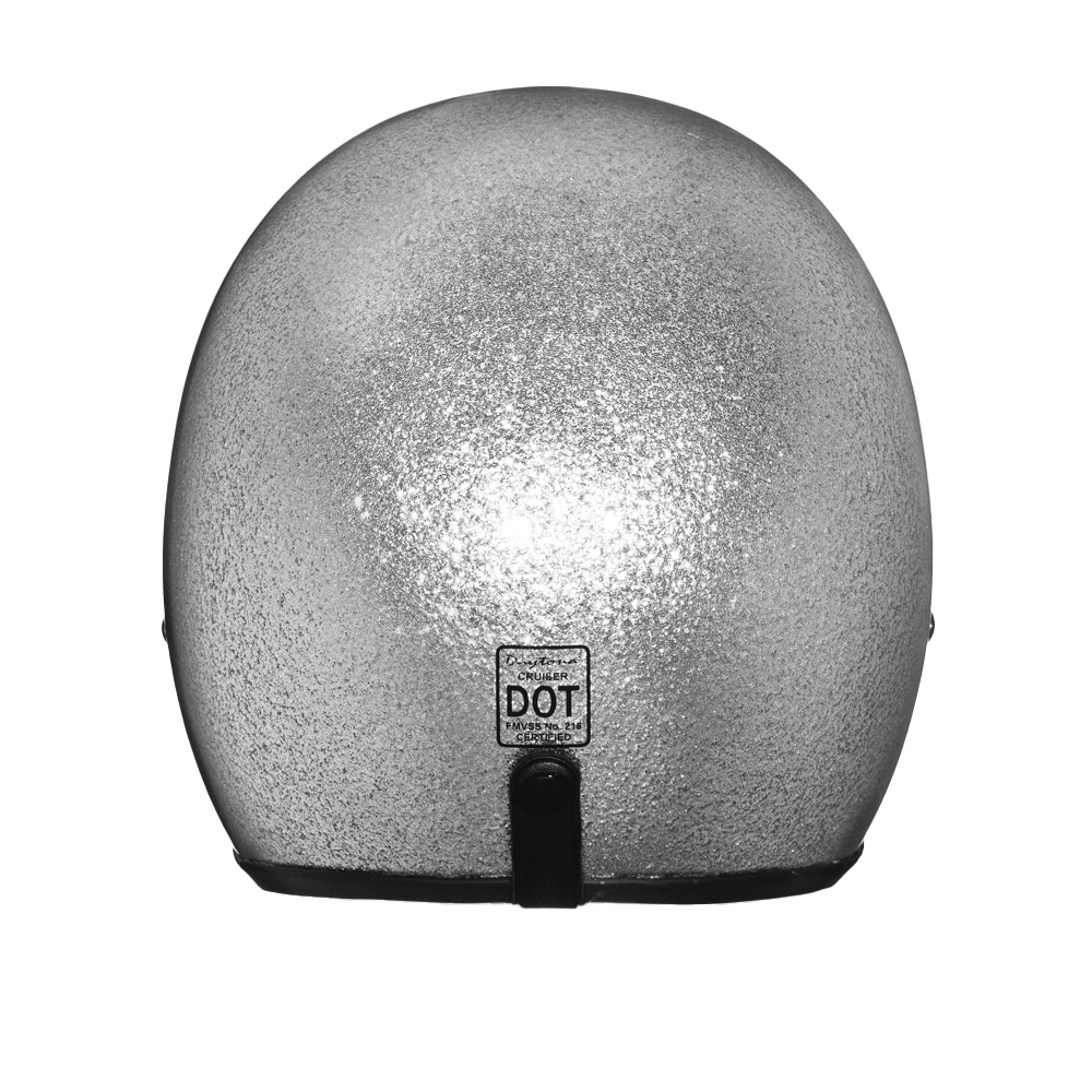 D.O.T. Daytona Cruiser- Silver Metal Flake CRUISER - METAL FLAKE Daytona Helmets
