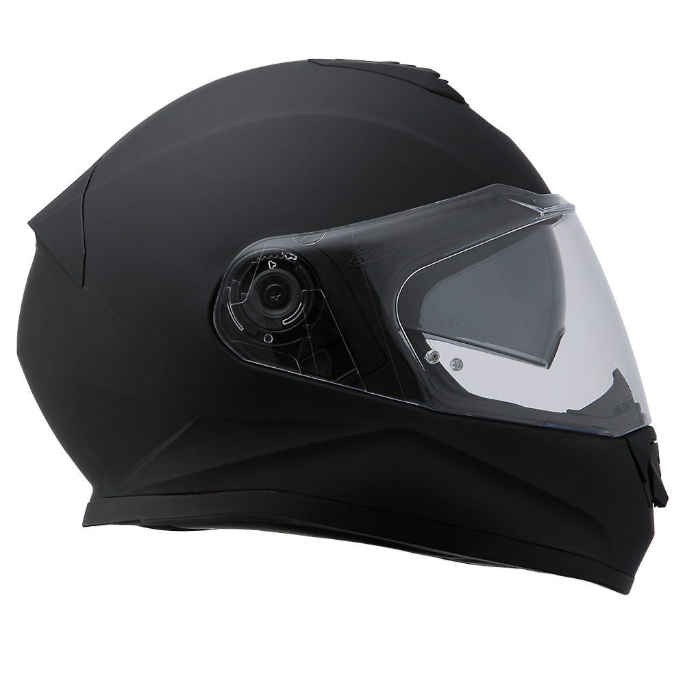 Daytona Detour Full Face Motorcycle Helmet - DOT Certified, Dual Visor, Street Bike Helmet, Men/Women/Youth - Dull Black DETOUR Daytona Helmets