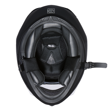 Daytona Detour Full Face Motorcycle Helmet - DOT Certified, Dual Visor, Street Bike Helmet, Men/Women/Youth - Dull Black