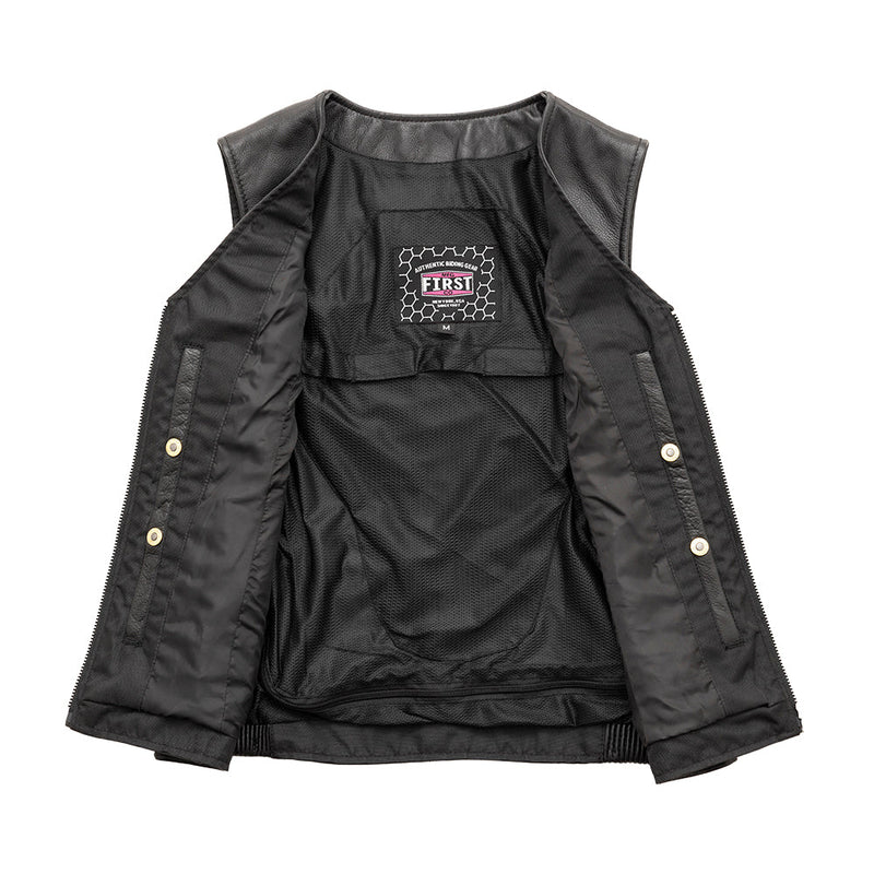 Diana - Women's Motorcycle Leather Vest Women's Leather Vest First Manufacturing Company   