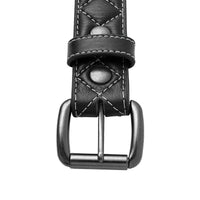 Diamond Quilted Leather Belt Belt First Manufacturing Company   