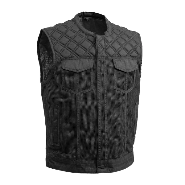 Downside Moto Mesh Men's Motorcycle Vest Men's Moto Mesh Vest Vests Black/Black S