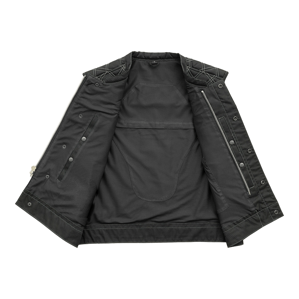 Downside Moto Mesh Men's Motorcycle Vest Men's Leather Vest First Manufacturing Company   