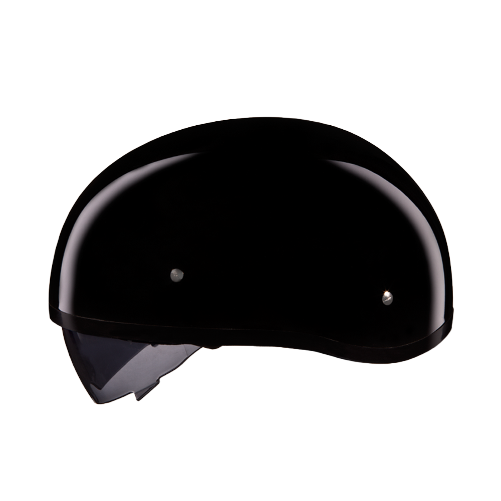 D.O.T. Daytona Skull Cap W/ Inner Shield- Hi-Gloss Black DAYTONA SKULL CAP - INNER SHIELD Daytona Helmets