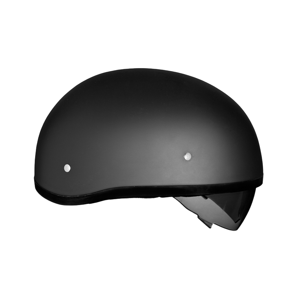 D.O.T. Daytona Skull Cap W/ Inner Shield- Dull Black DAYTONA SKULL CAP - INNER SHIELD Daytona Helmets