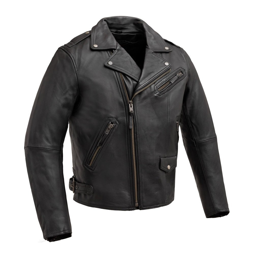 first gear jacket Enforcer Men's Motorcycle Leather Jacket – First MFG Co