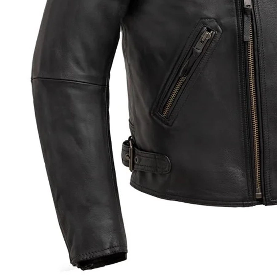 leather jacket USA製 The Next Mens Motorbike Jacket Rock Punk Spike Studded