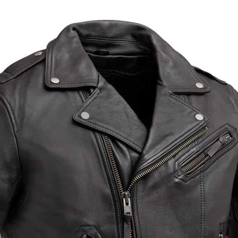 Enforcer Men's Motorcycle Leather Jacket – First MFG Co