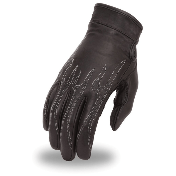 Fire Blade Men's Motorcycle Leather Gloves Men's Gloves Accessories Black XS