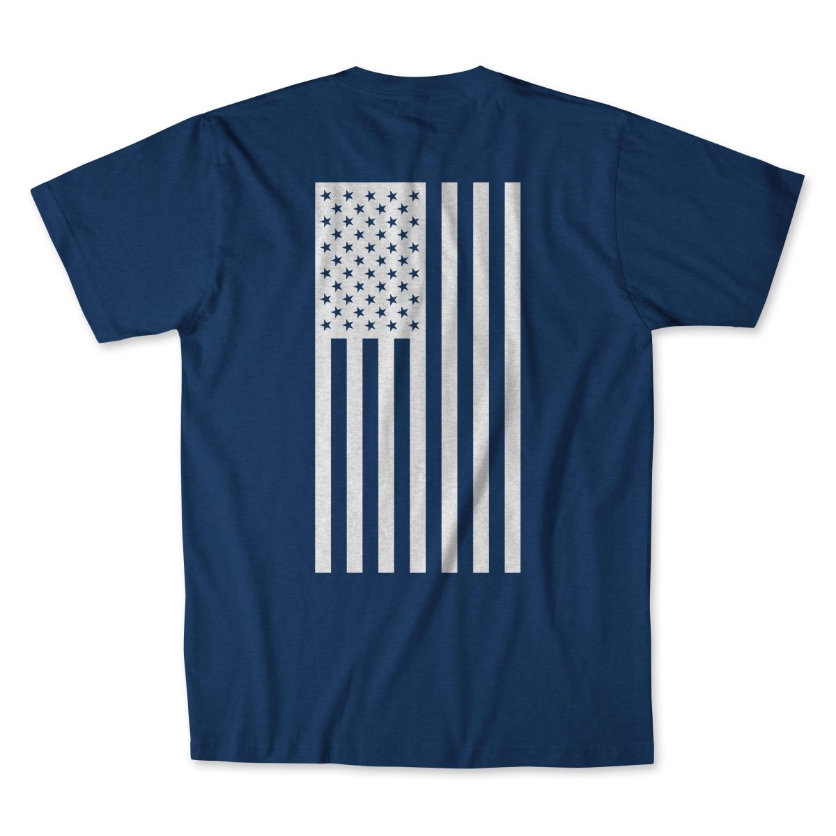 Men's American Flag Graphic Motorcycle T-Shirt Men's T-Shirt First Manufacturing Company BLUE S