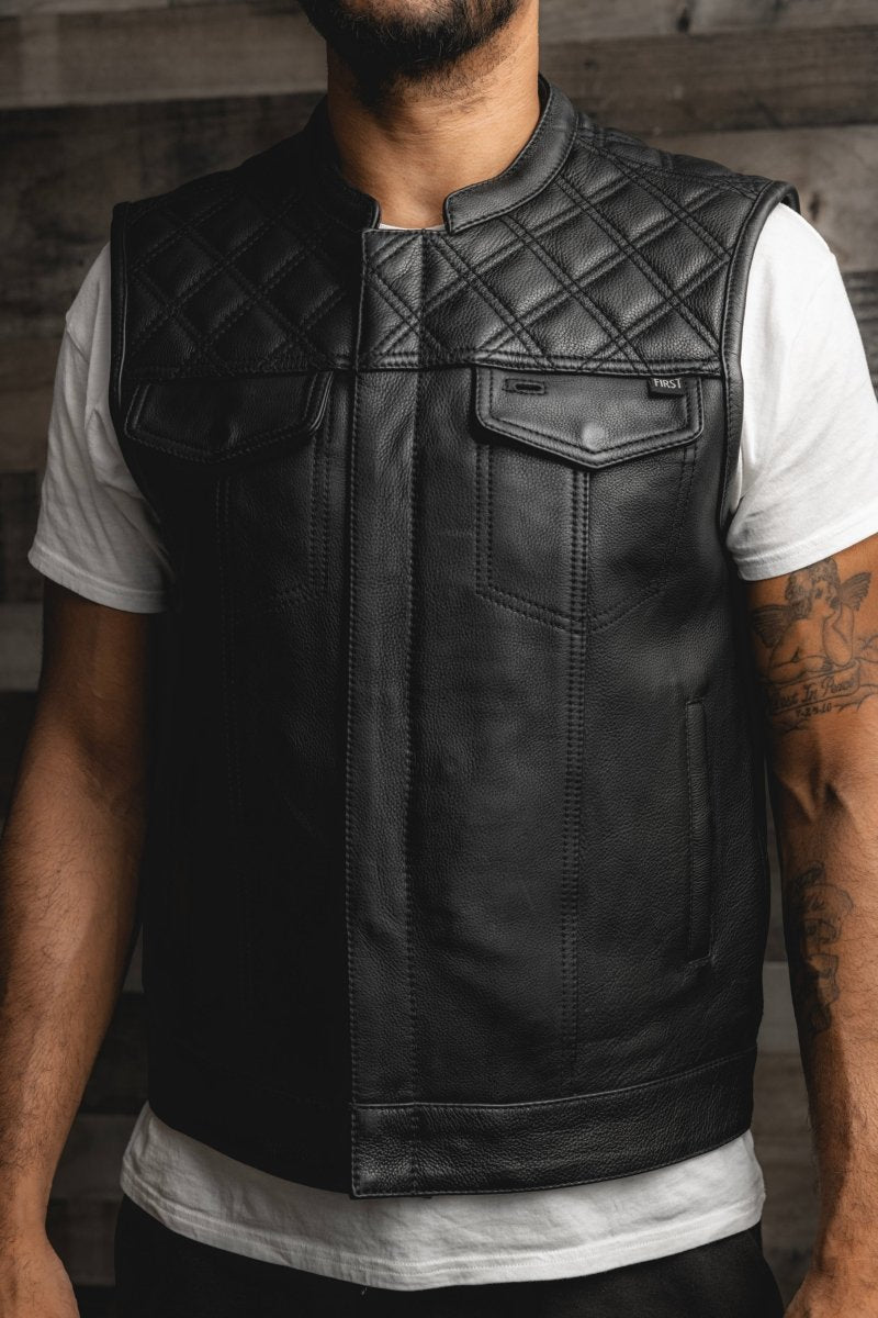 FMCo Men's Signature Leather Vest Men's Leather Vest First Manufacturing Company   