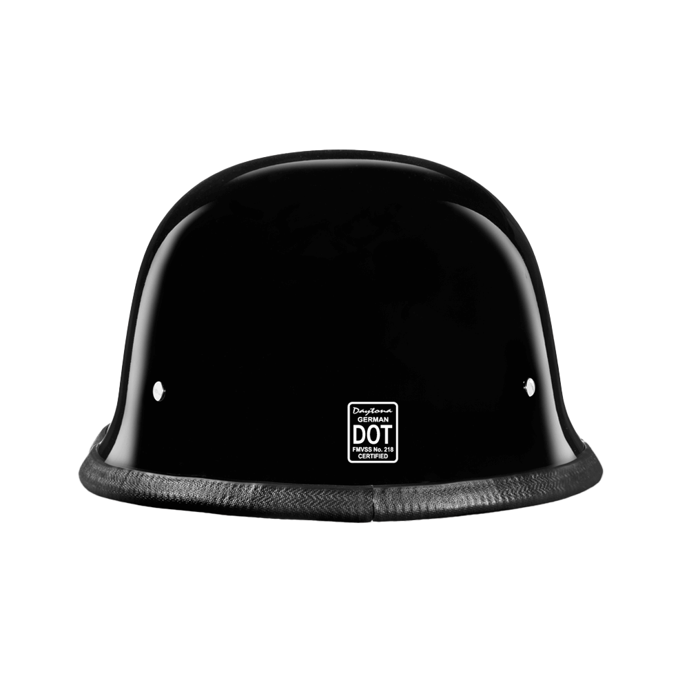 D.O.T. German- Hi-Gloss Black GERMAN Daytona Helmets