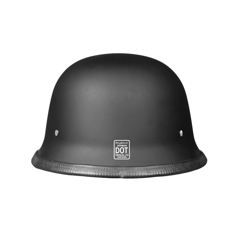 D.O.T. German- Dull Black GERMAN Daytona Helmets