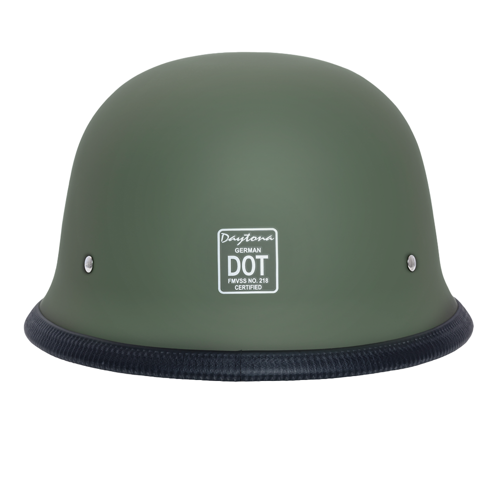 D.O.T. German- Military Green GERMAN Daytona Helmets