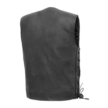 Gambler Men's Motorcycle Leather Vest – First MFG Co