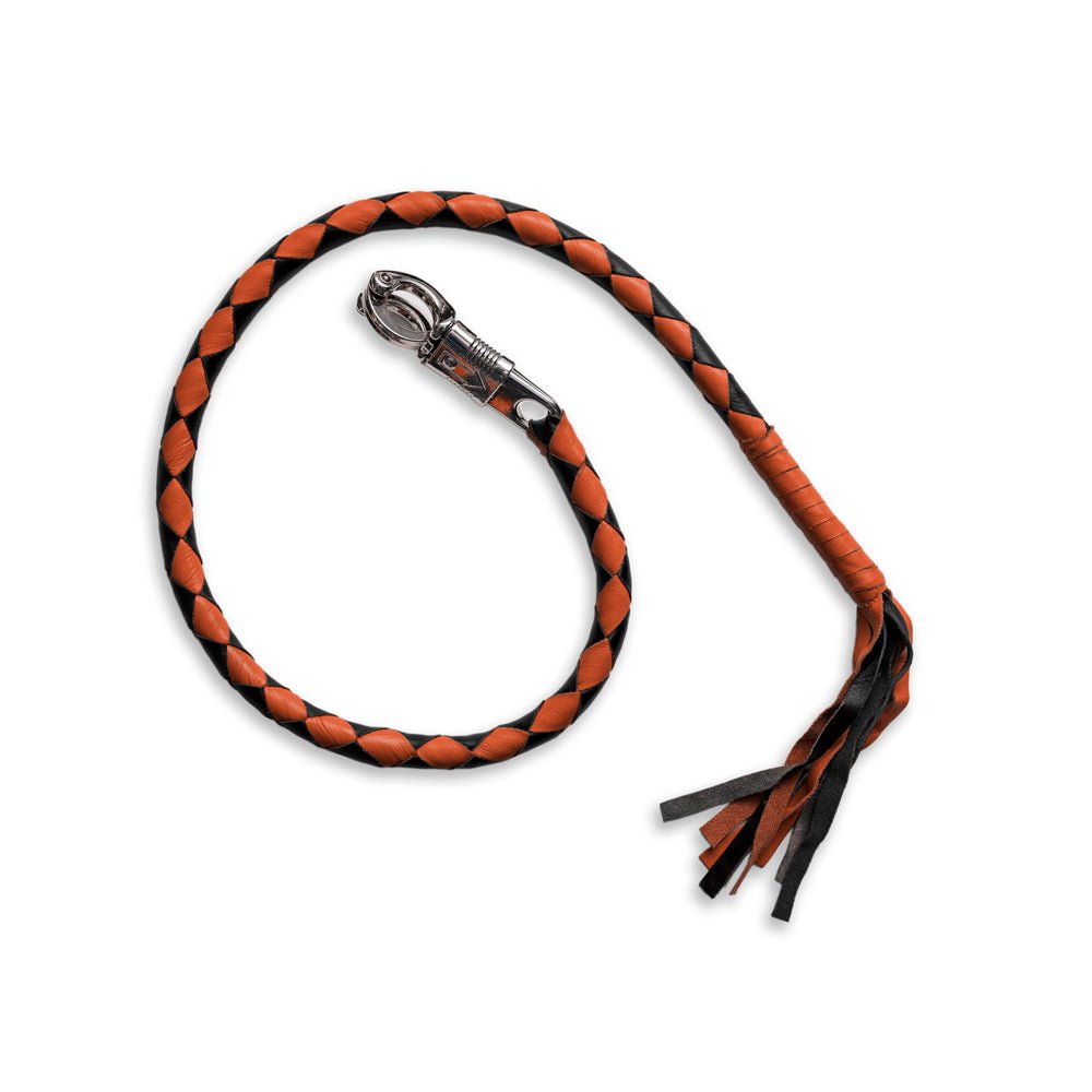 Get Back Whips 2 whips First Manufacturing Company ORANGE BLACK STRD