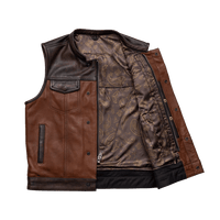 Gunner Men's Leather Motorcycle Vest (Limited Edition)  First Manufacturing Company   