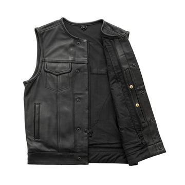 Highside Men's Motorcycle Leather Vest – First MFG Co