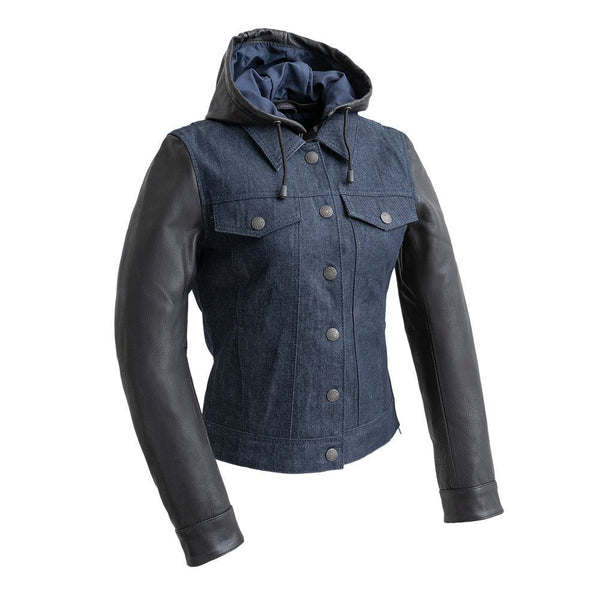 【HI FI FNK】Module Biker Denim Jacket HI FI FNK】Module Biker Denim Jacket