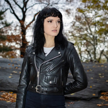 Imogen - Women's Motorcycle Leather Jacket – First MFG Co