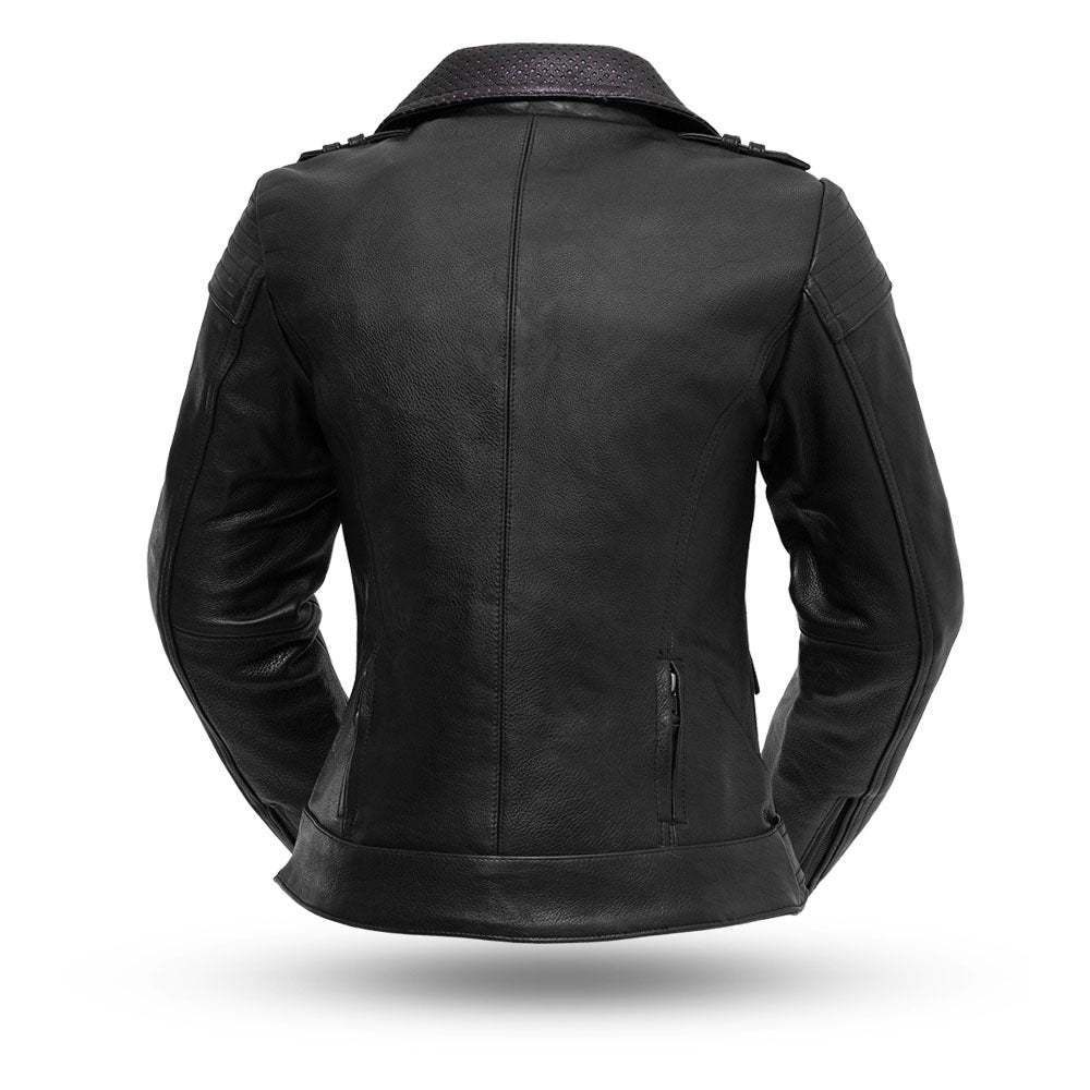 Iris - Women's Motorcycle Leather Jacket – First MFG Co