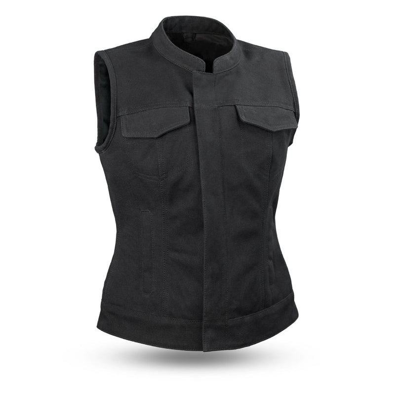 First Manufacturing Llc Women's Motorcycle Canvas Vests - First MFG Co.
