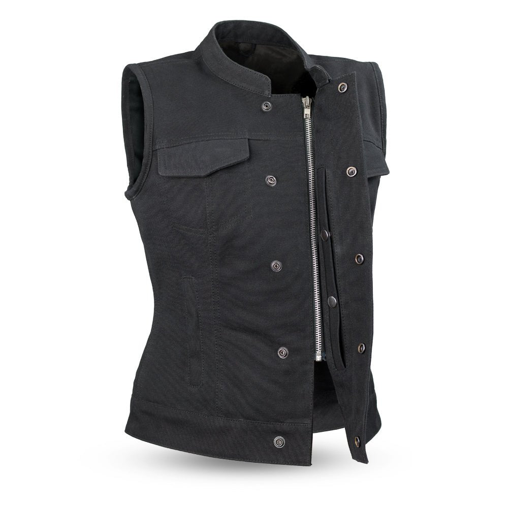 Selling First MFG Ludlow Womens SOA Leather Motorcycle Vest