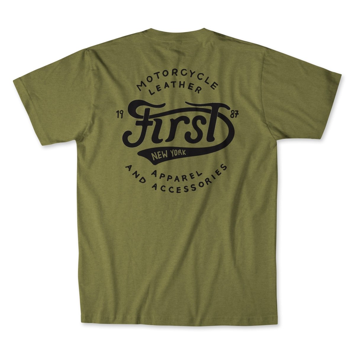 Men’s Major League Motorcycle T-Shirt Men's T-Shirt First Manufacturing Company OLIVE GREEN S
