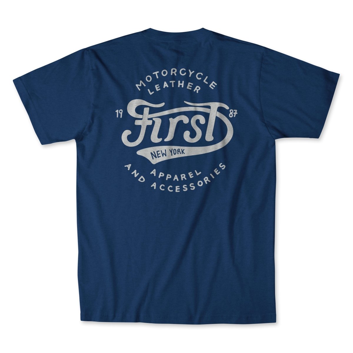 Men’s Major League Motorcycle T-Shirt Men's T-Shirt First Manufacturing Company BLUE S