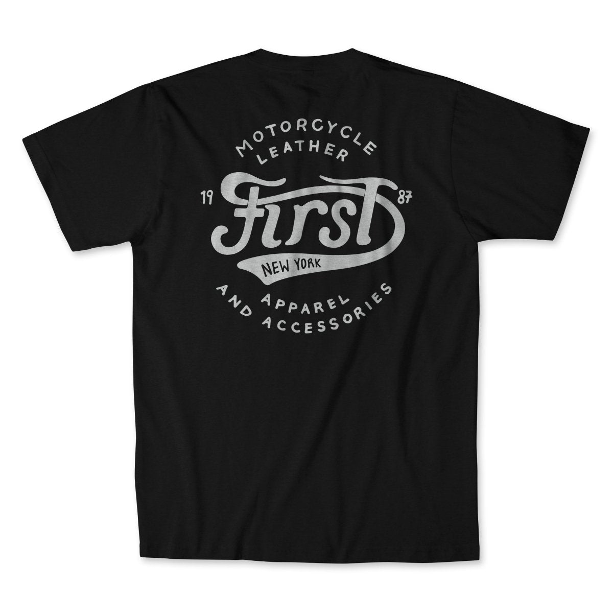 Men’s Major League Motorcycle T-Shirt Men's T-Shirt First Manufacturing Company BLACK S