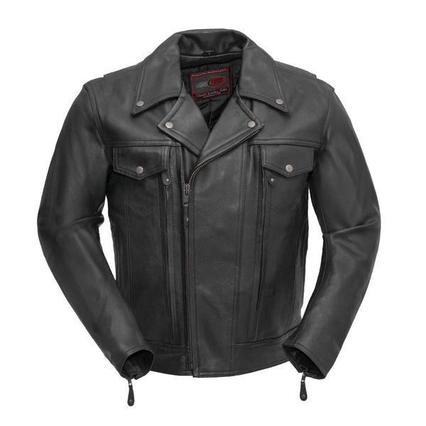Mastermind Men's Motorcycle leather Jacket – First MFG Co