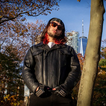 Mastermind Men's Motorcycle leather Jacket – First MFG Co