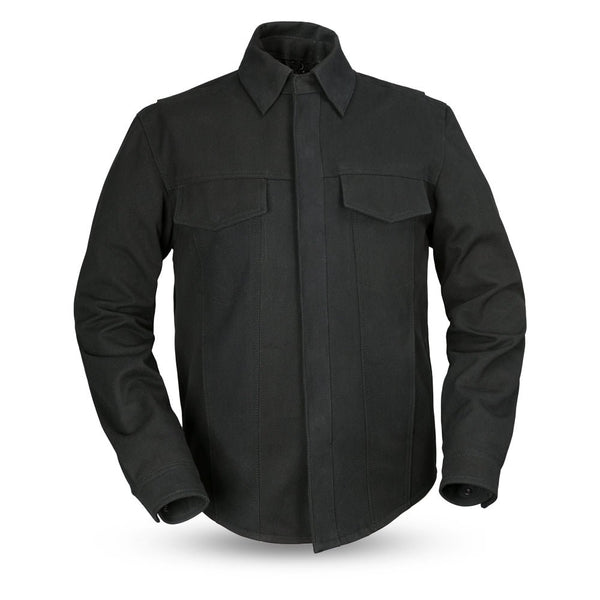 Mercer - Men's Motorcycle Canvas Shirt Men's Shirt Garments Black S