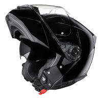 Daytona Glide Modular Motorcycle Helmet - DOT Approved, Bluetooth Ready, Dual Visor, Men/Women/Youth - Hi-Gloss Black GLIDE Daytona Helmets