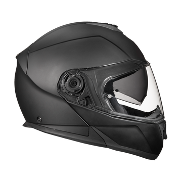 black bluetooth modular motorcycle helmet Daytona Glide Modular Motorcycle Helmet - DOT Approved, Bluetooth Ready, Dual Visor, Men/Women/Youth - Dull Black