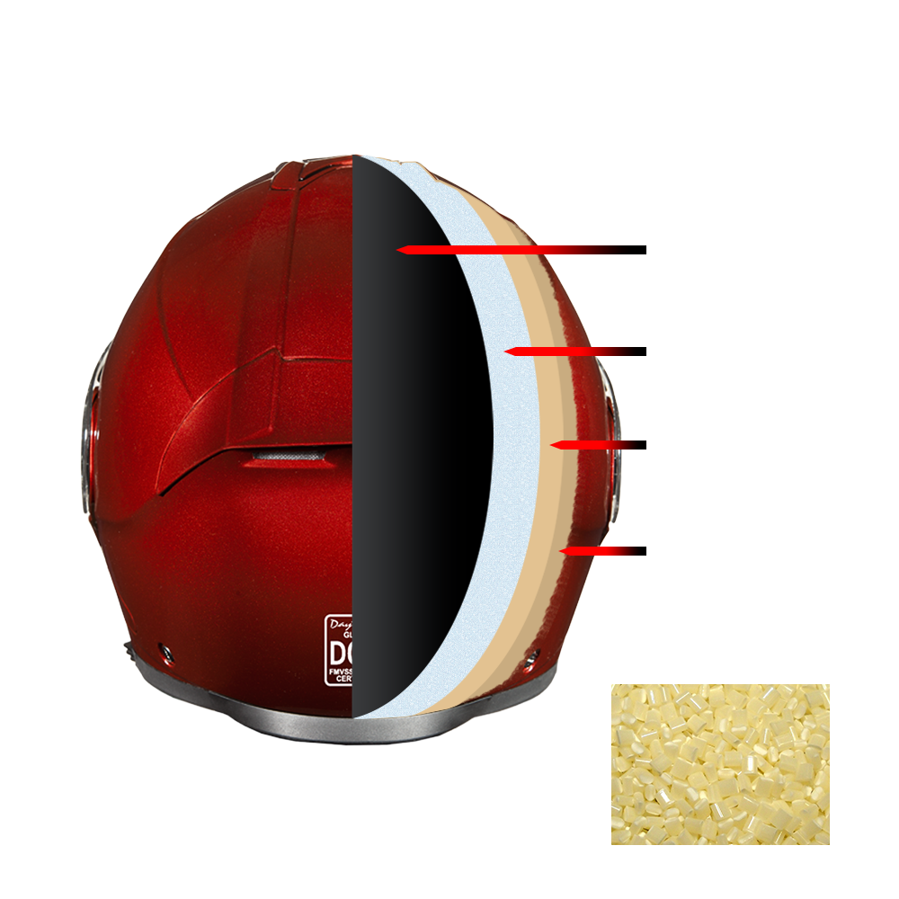 Daytona Glide Modular Motorcycle Helmet - DOT Approved, Bluetooth Ready, Dual Visor, Men/Women/Youth - Black Cherry GLIDE Daytona Helmets