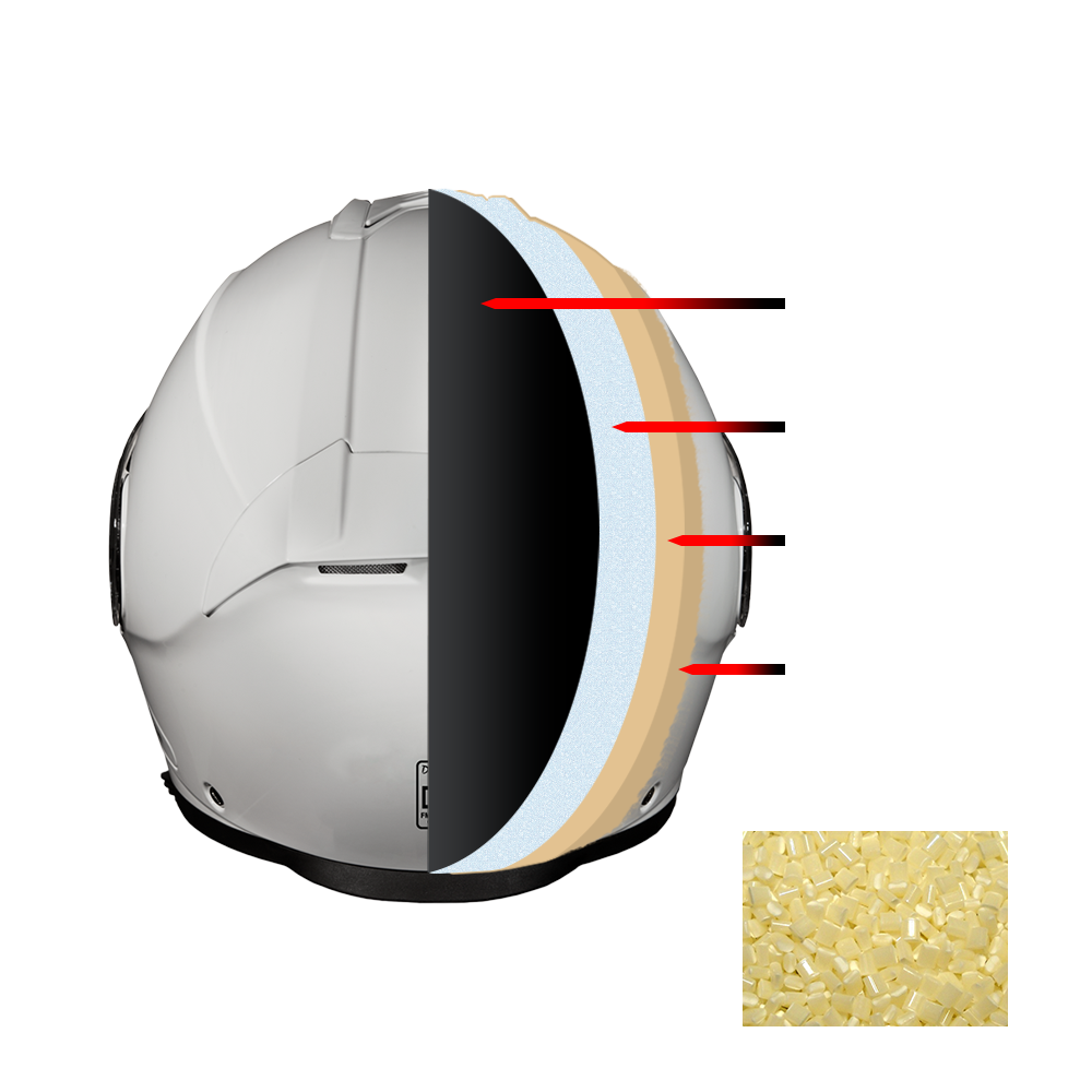Daytona Glide Modular Motorcycle Helmet - DOT Approved, Bluetooth Ready, Dual Visor, Men/Women/Youth - Hi-Gloss White GLIDE Daytona Helmets
