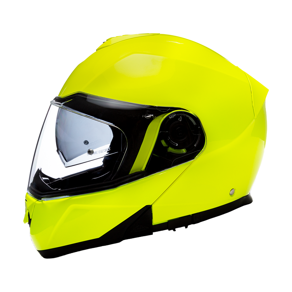 Daytona Glide Modular Motorcycle Helmet - DOT Approved, Bluetooth Ready, Dual Visor, Men/Women/Youth - Fluorescent Yellow GLIDE Daytona Helmets
