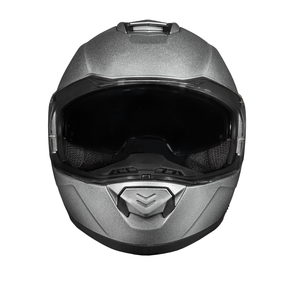 Daytona Glide Modular Motorcycle Helmet - DOT Approved, Bluetooth Ready, Dual Visor, Men/Women/Youth- Silver Metallic GLIDE Daytona Helmets