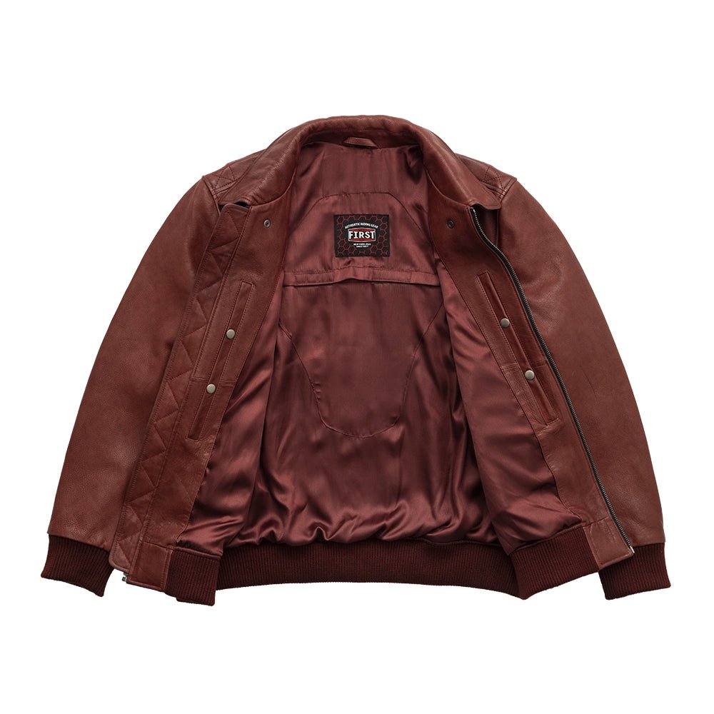 First Manafacturing Moto Bomber - Men's Leather Jacket