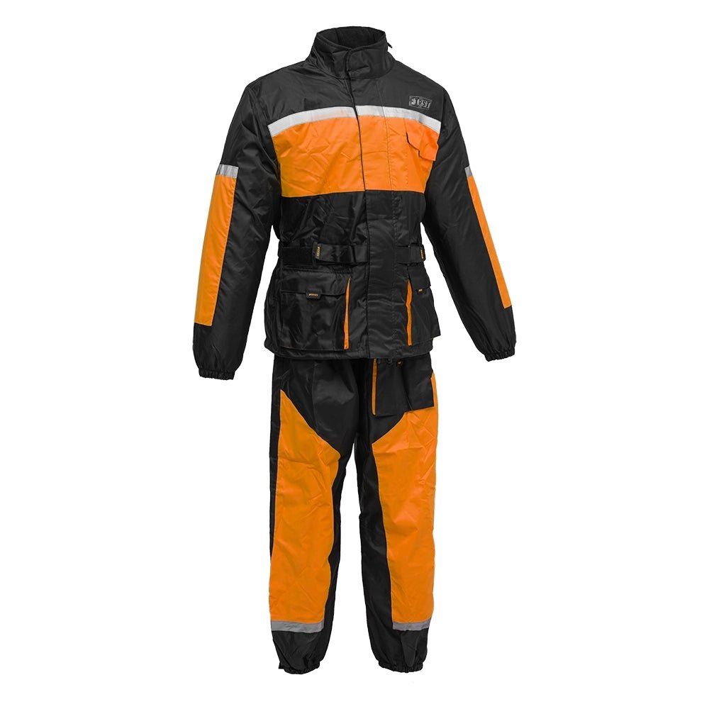 Motorcycle Rain Suit - Men's Rain Suit First Manufacturing Company Orange S 