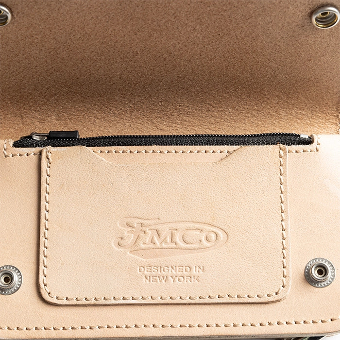 SMALL TRUCKER - Vegetable Tanned Leather Wallet Leather Wallet First Manufacturing Company