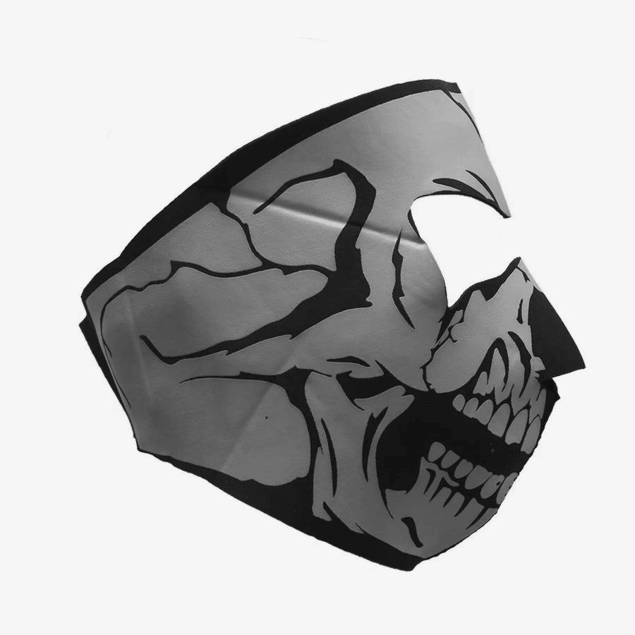 flip up face shield skeleton full face motorcycle helmet Neoprene Full Face Skull Riding Mask – First MFG Co