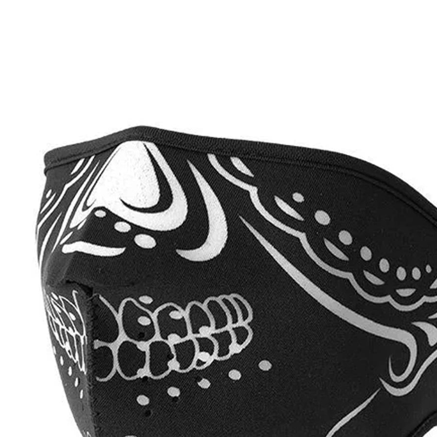 Neoprene Half Face Inverse Skull Riding Mask Face Mask First Manufacturing Company