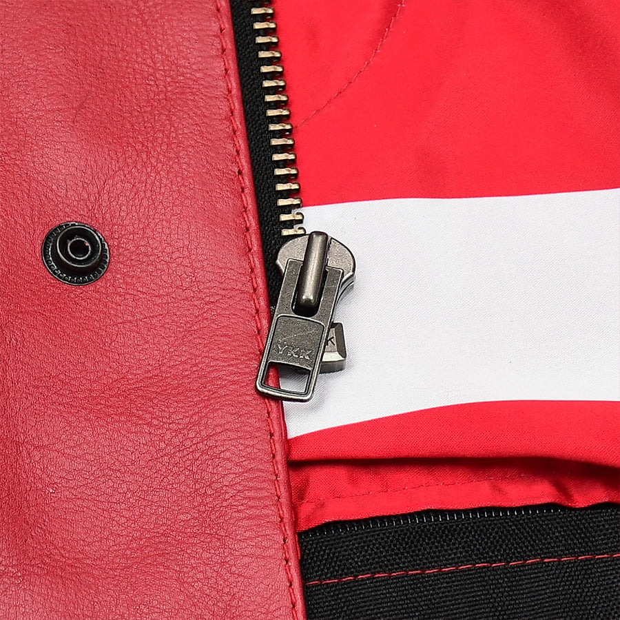 Patriot Rebel Men's Motorcycle Leather Vest Men's Leather Vest First Manufacturing Company