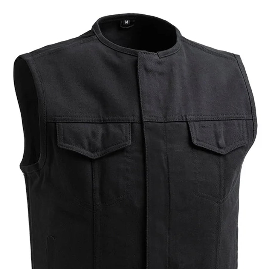 No Limit - Men's Motorcycle Twill Vest – First MFG Co