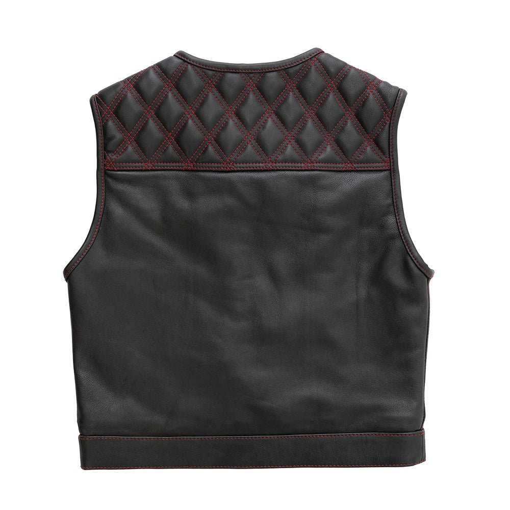 Nova - Men's Leather Lowside Vest - Limited Edition Factory Customs First Manufacturing Company   