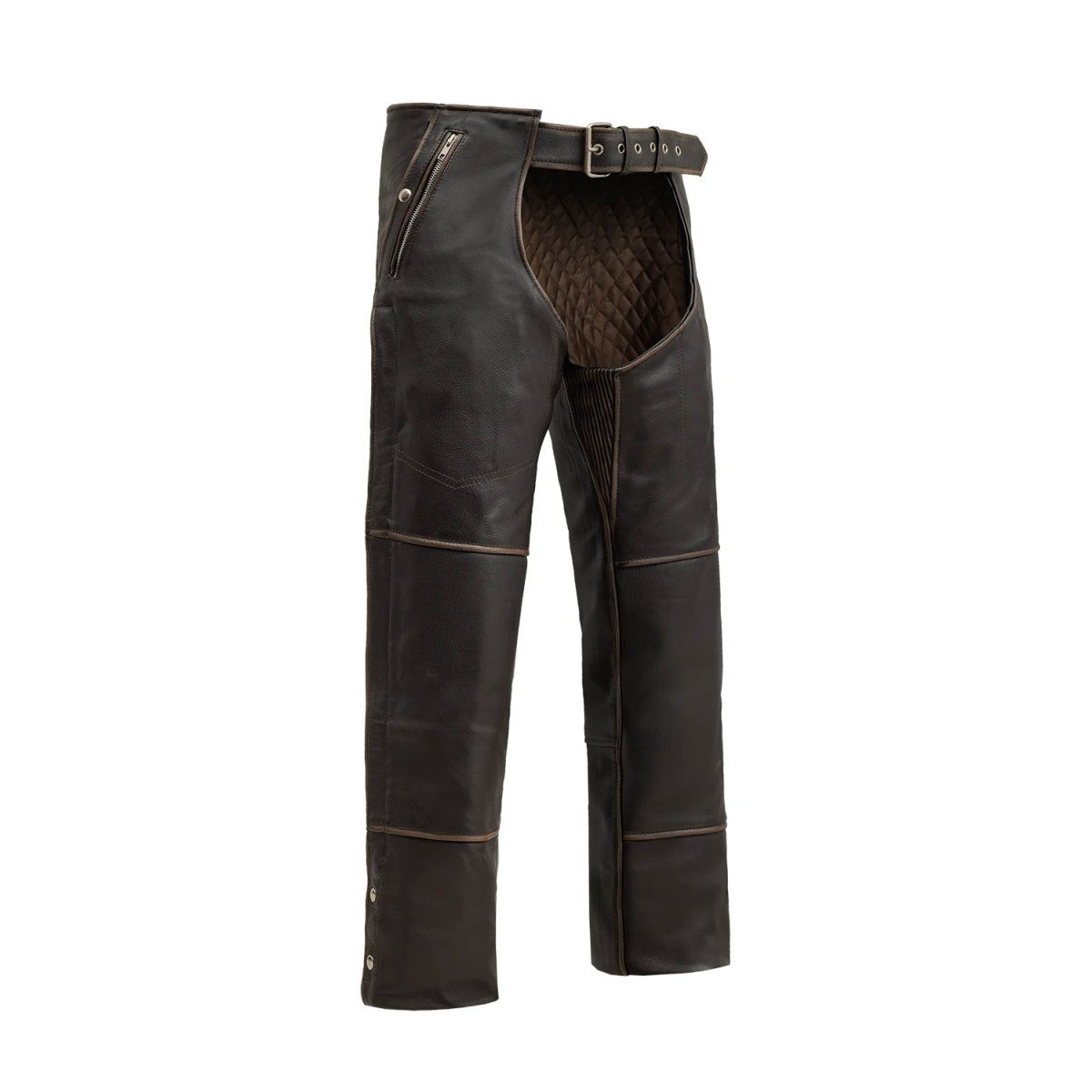 Patriot Unisex Motorcycle Leather Chaps Revised