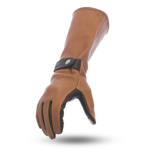 Phenom Men's Motorcycle Leather Gauntlet Whiskey Men's Gauntlet Accessories Whiskey XS